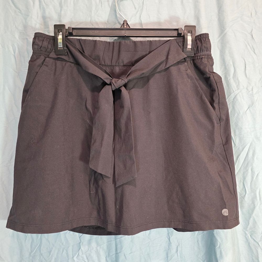 Apana Black Women's Skirt with Tie Waist
